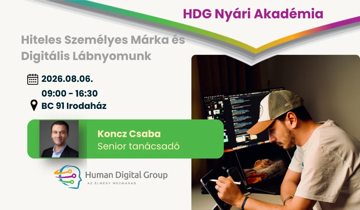 HDG Nyári akadémia – Hiteles személyes márka és digitális lábnyomunk