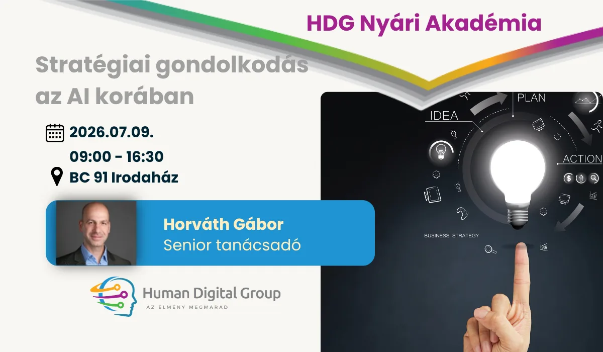 HDG Nyári Akadémia – Stratégiai gondolkodás az AI korában